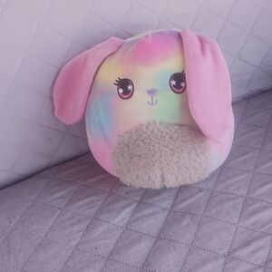 Squishmallows Pink Stuffed Animal with Floppy Ears and Cute Face